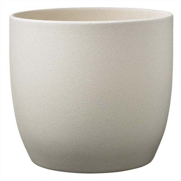 Basel Stone Ceramic Pot Sahara Beige