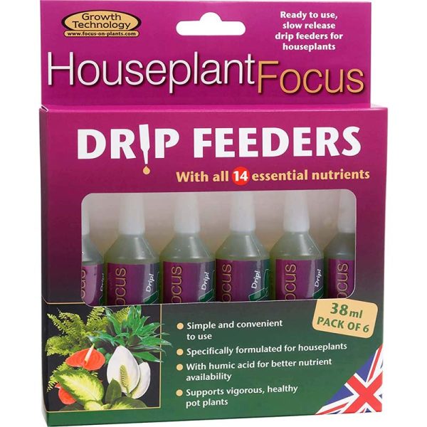 Houseplant Focus Drip Feeder 38ml Pack of 6